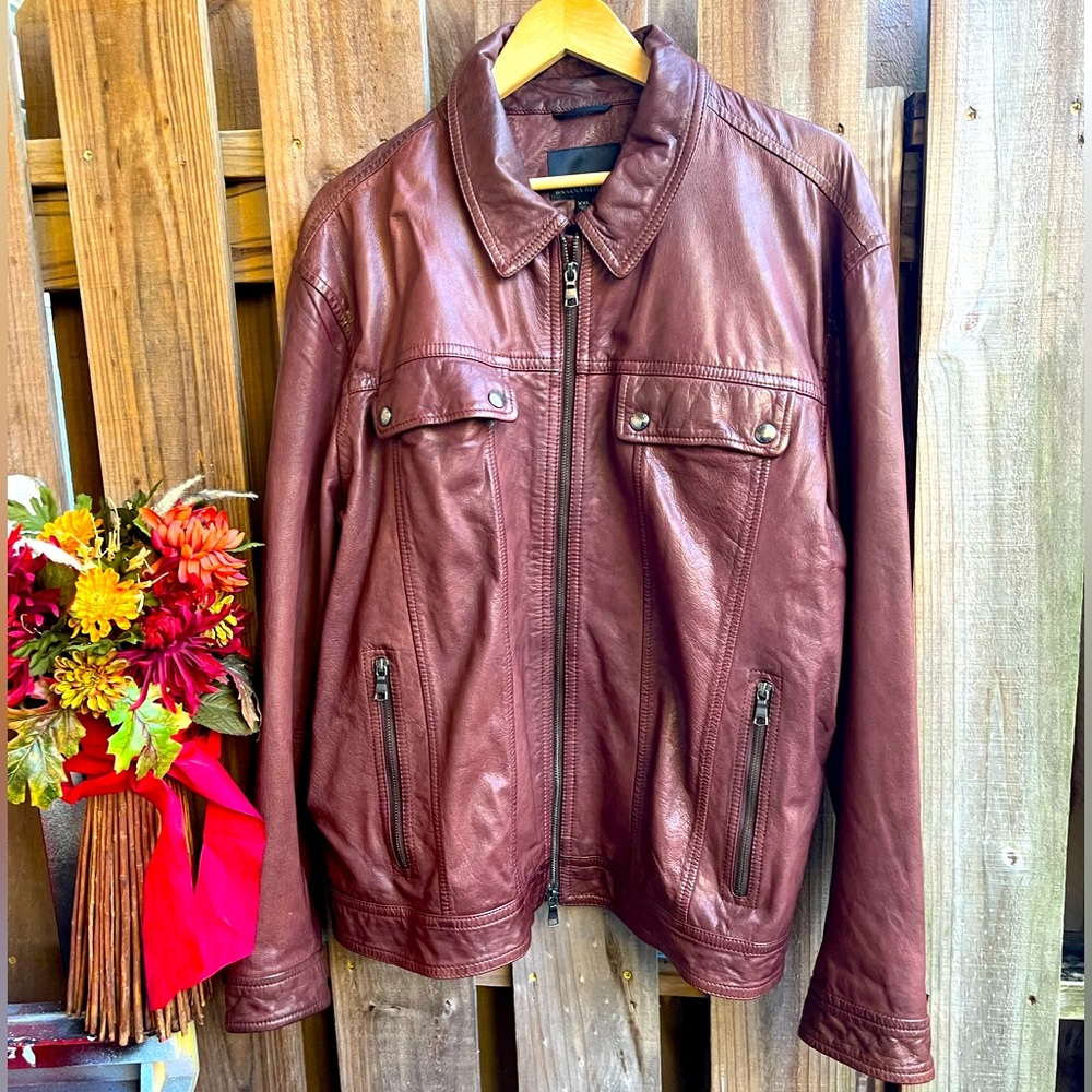 XXL Banana Republic Leather Jacket